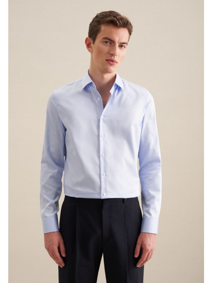 

Рубашка Seidensticker Business Shaped, голубой