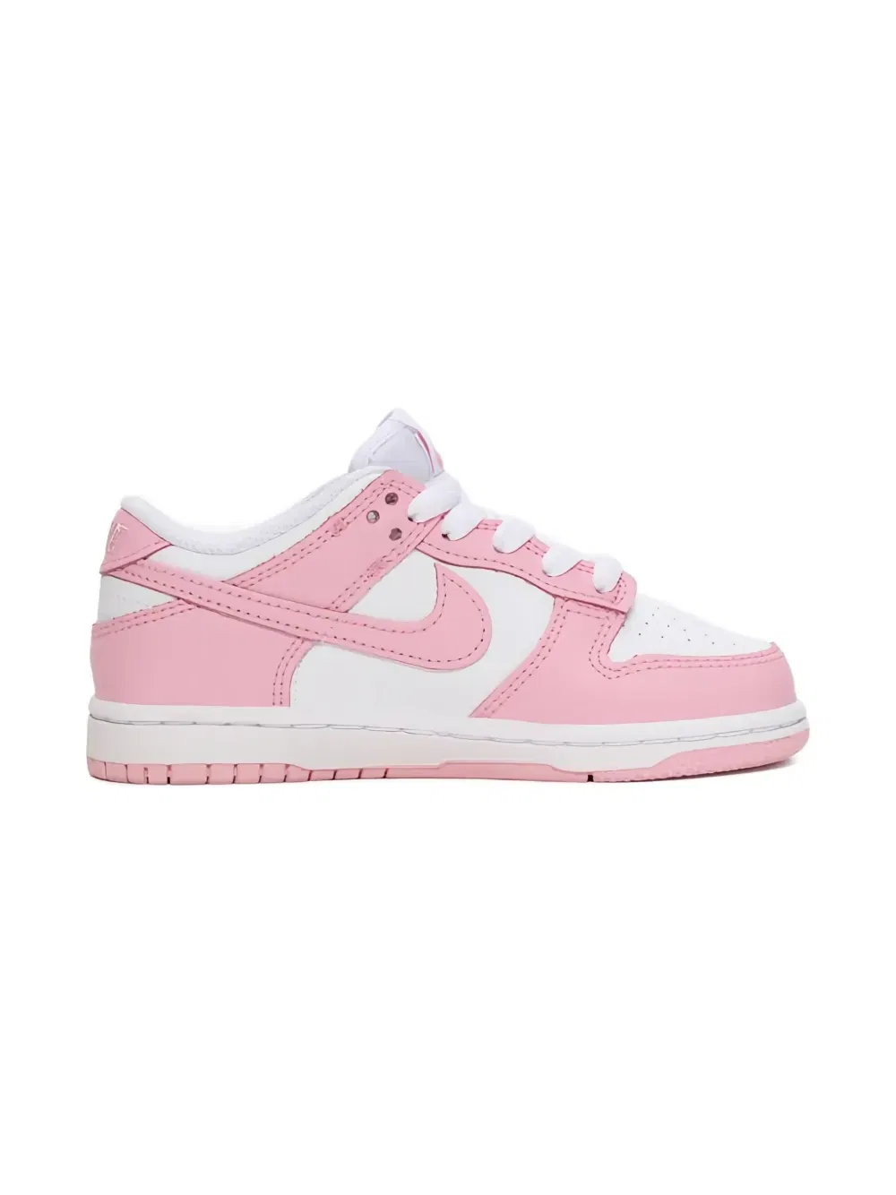 Кроссовки Dunk Low Medium Soft Pink Nike Kids, белый — фото 2
