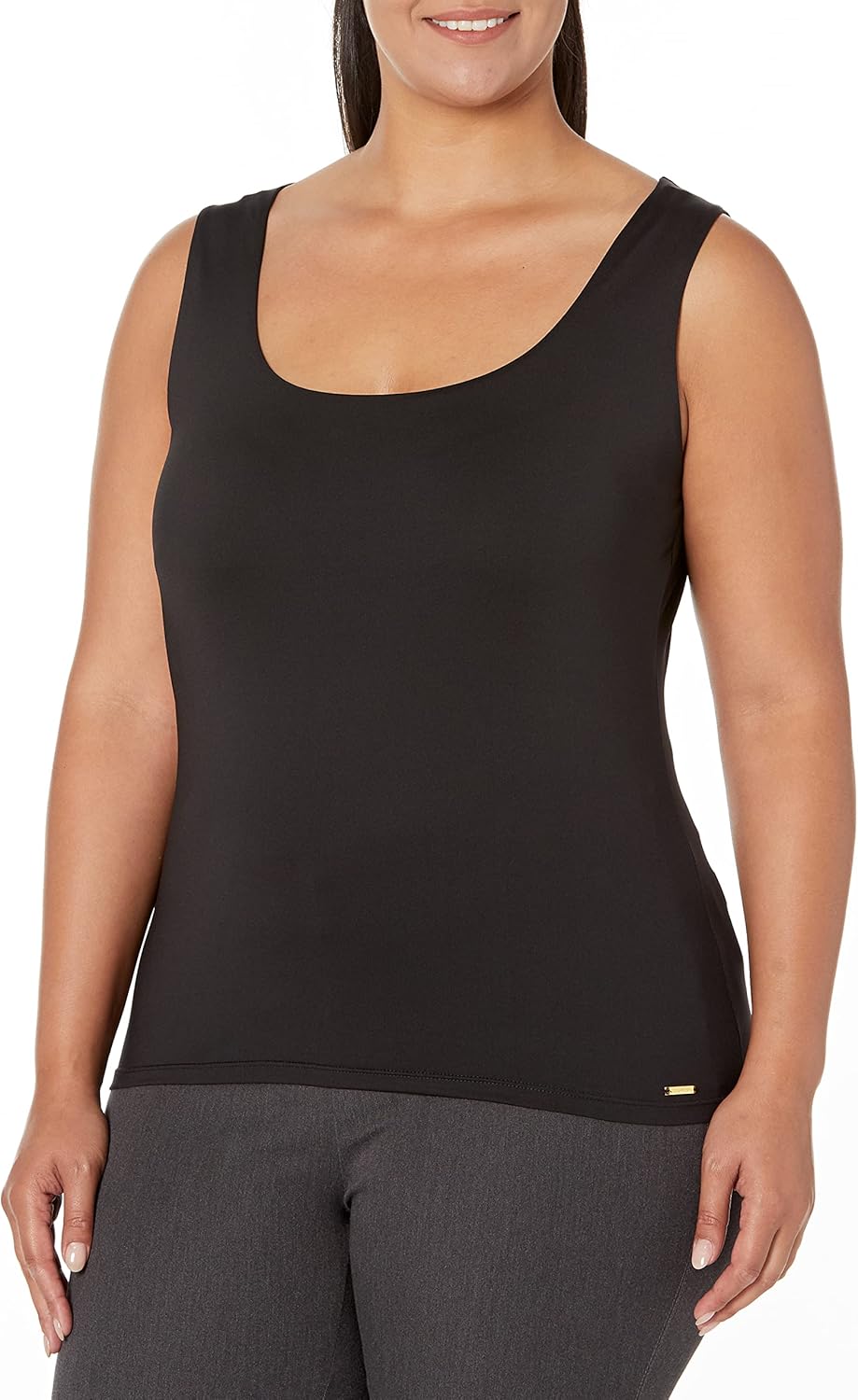 

Женская бесшовная майка без рукавов Calvin Klein, Black