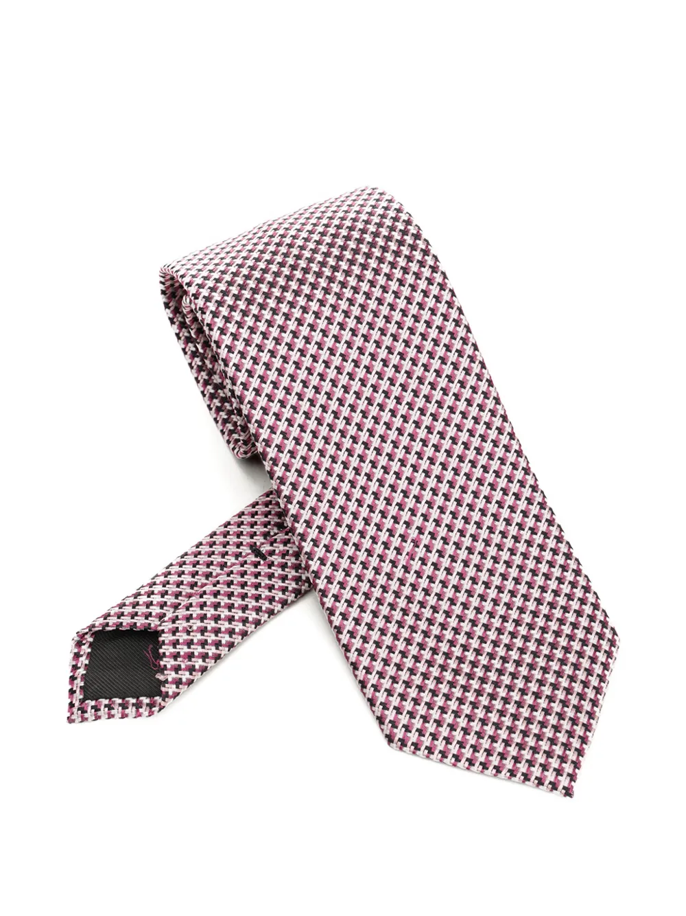 

Шелковый галстук с узором Tom Ford, розовый