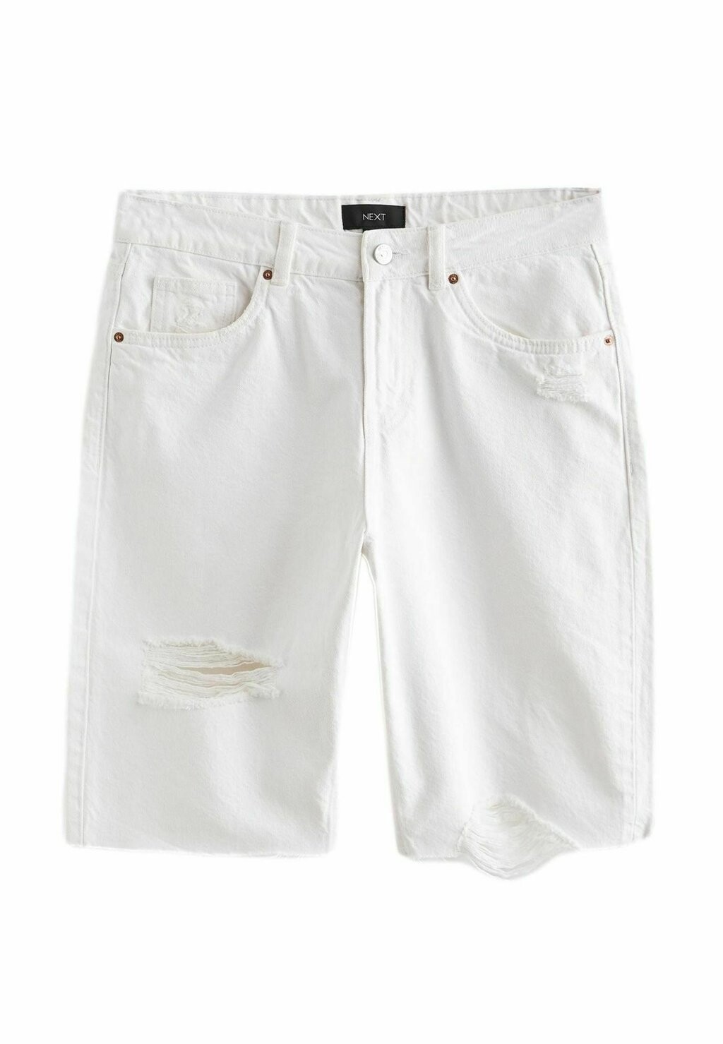 

Джинсовые шорты RIPPED BERMUDA, REGULAR FIT Next, белый