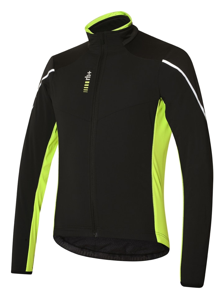 

Rh+ Велосипедная куртка Alpha Padded Jakt в черно-лаймовом цвете