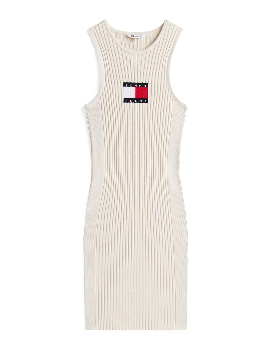 

Вязаное платье Tommy Jeans, цвет White/Wool white