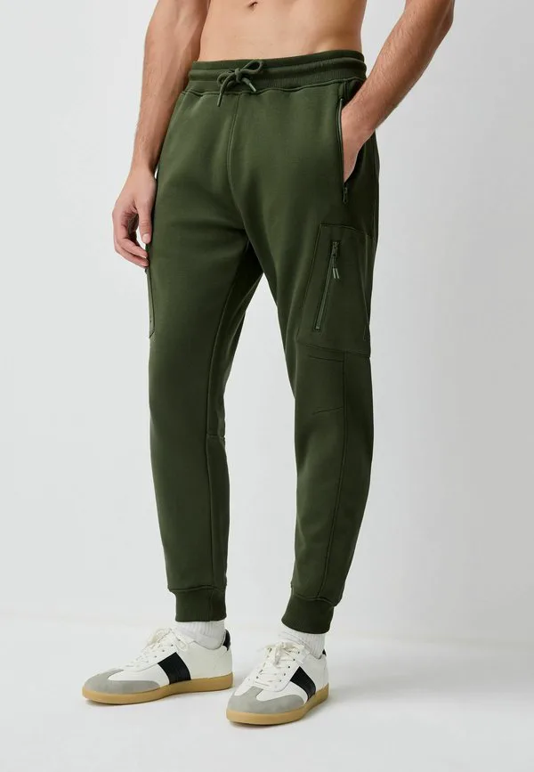 Спортивные брюки в стиле милитари стандартного кроя Next, Khaki Green — фото 2