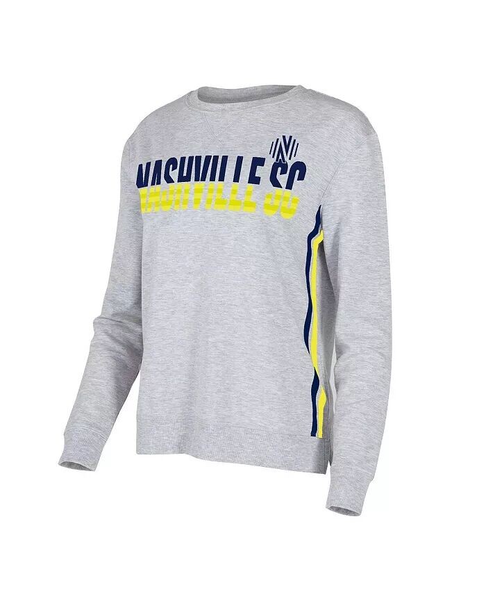 

Женская серая футболка с длинным рукавом Nashville SC Cedar Tri-Blend Concepts Sport, серый