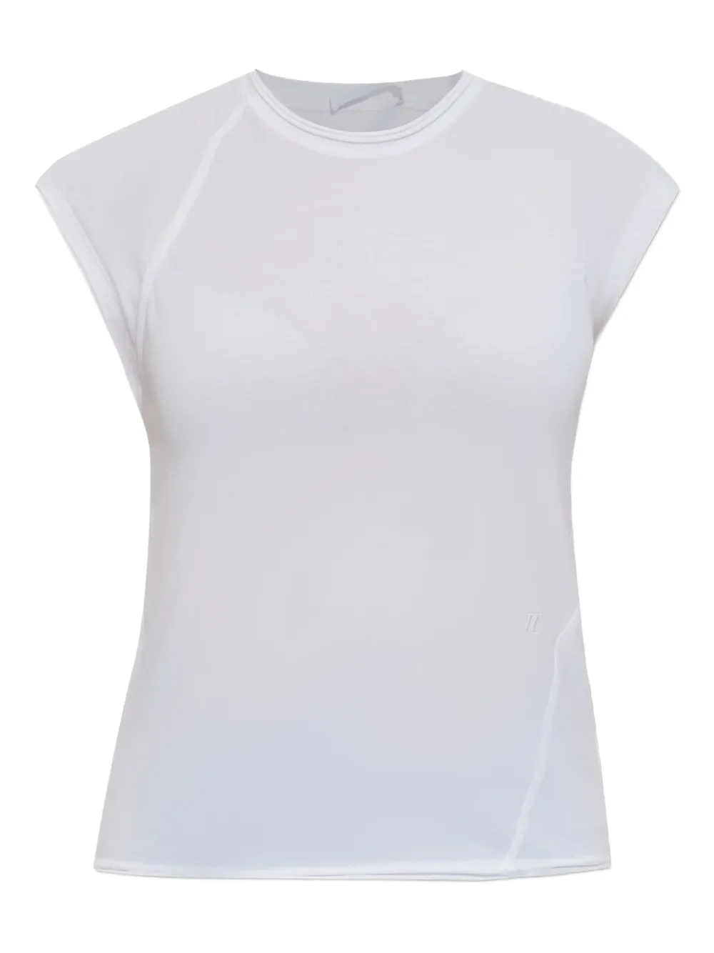 

Топ с короткими рукавами Helmut Lang, белый