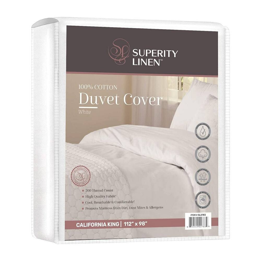 

Пододеяльник Superity из льна, 100 % хлопка Superity Linen, белый