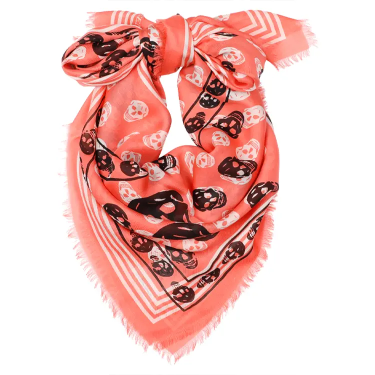 

Alexander McQueen Модальный шелковый шарф унисекс красный, Red