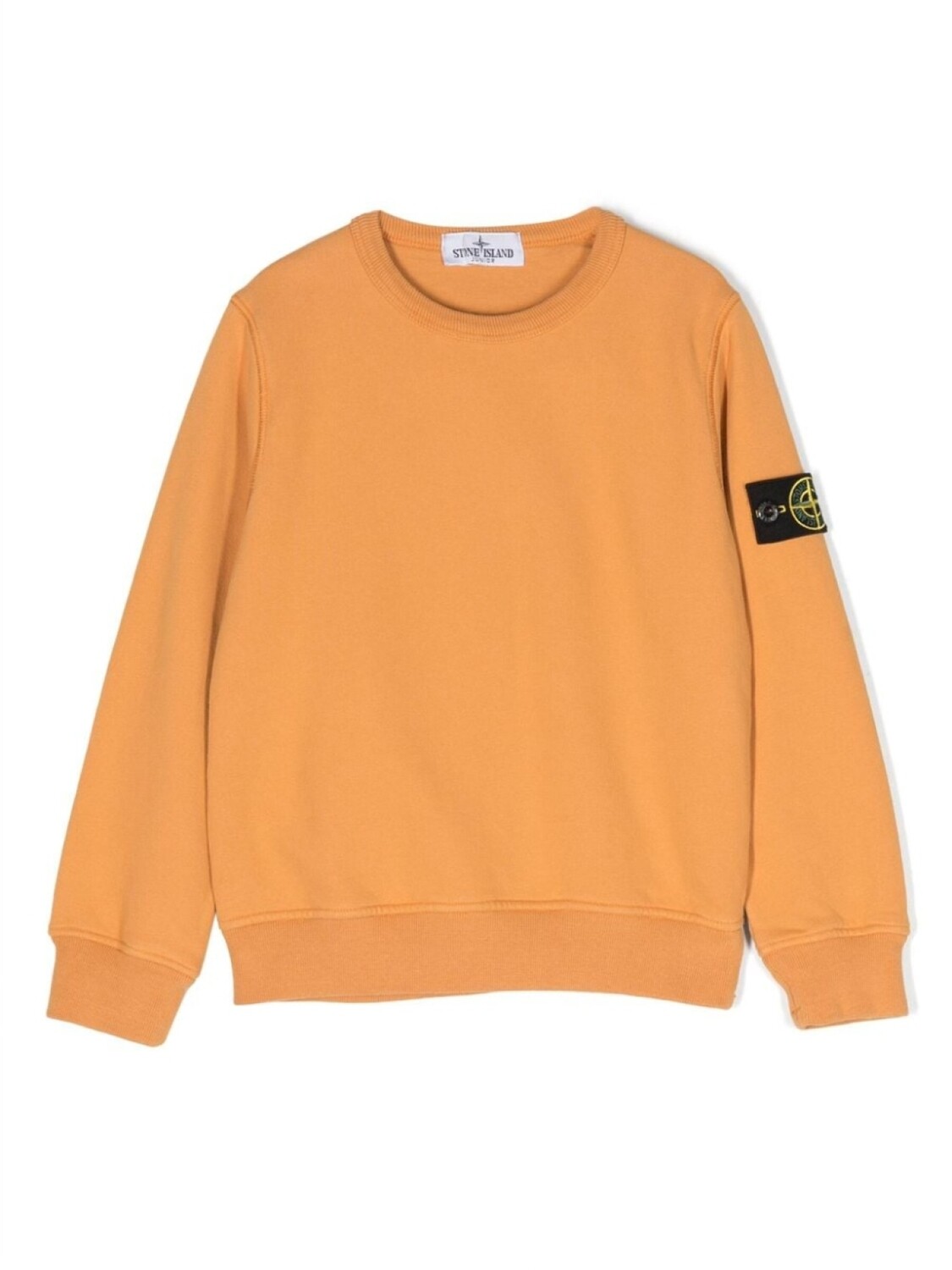 

Stone Island Junior толстовка с нашивкой Compass, оранжевый