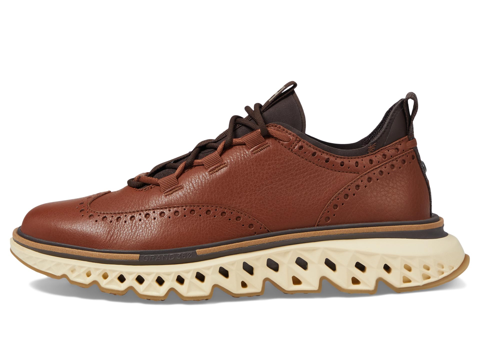 Оксфорды Cole Haan 5.Zerogrand Wingtip Oxford, Dark Sequoia/Alabaster Gleam — фото 4