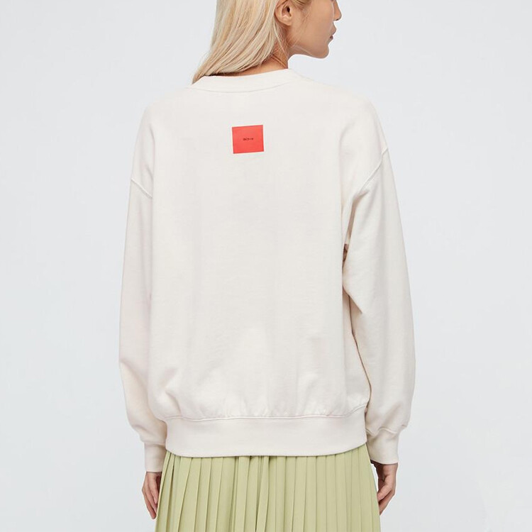 Свитшот женский светло-бежевый Uniqlo — фото 4