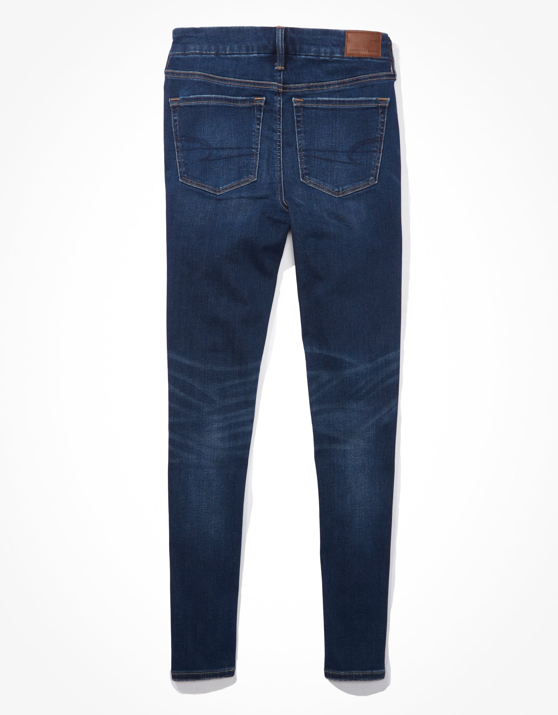 

AE Lu(x)e рваные джеггинсы с высокой талией American Eagle Outfitters, цвет dark indigo wash