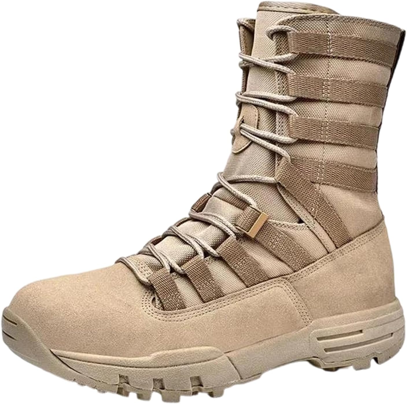 

Мужские замшевые ботинки без шнурков с ретро-стилем, высокой подошвой и текстильной подкладкой для повседневной носки Alloaone, Sand