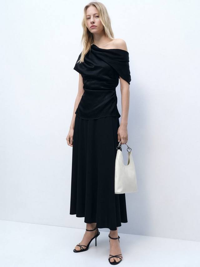 

Топ Sandrix Drape Mango, Black