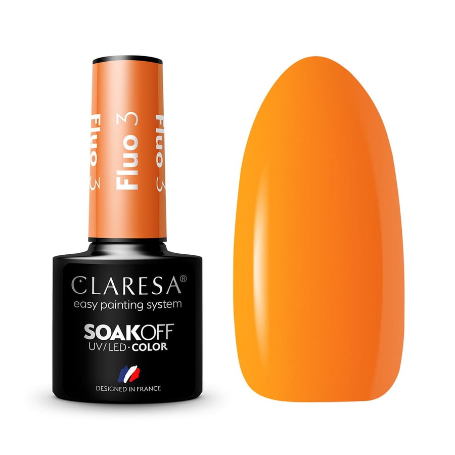

Claresa ЛЕТНИЙ НЕОНОВЫЙ МАНИКЮР Гибридный лак для ногтей FLUO 3