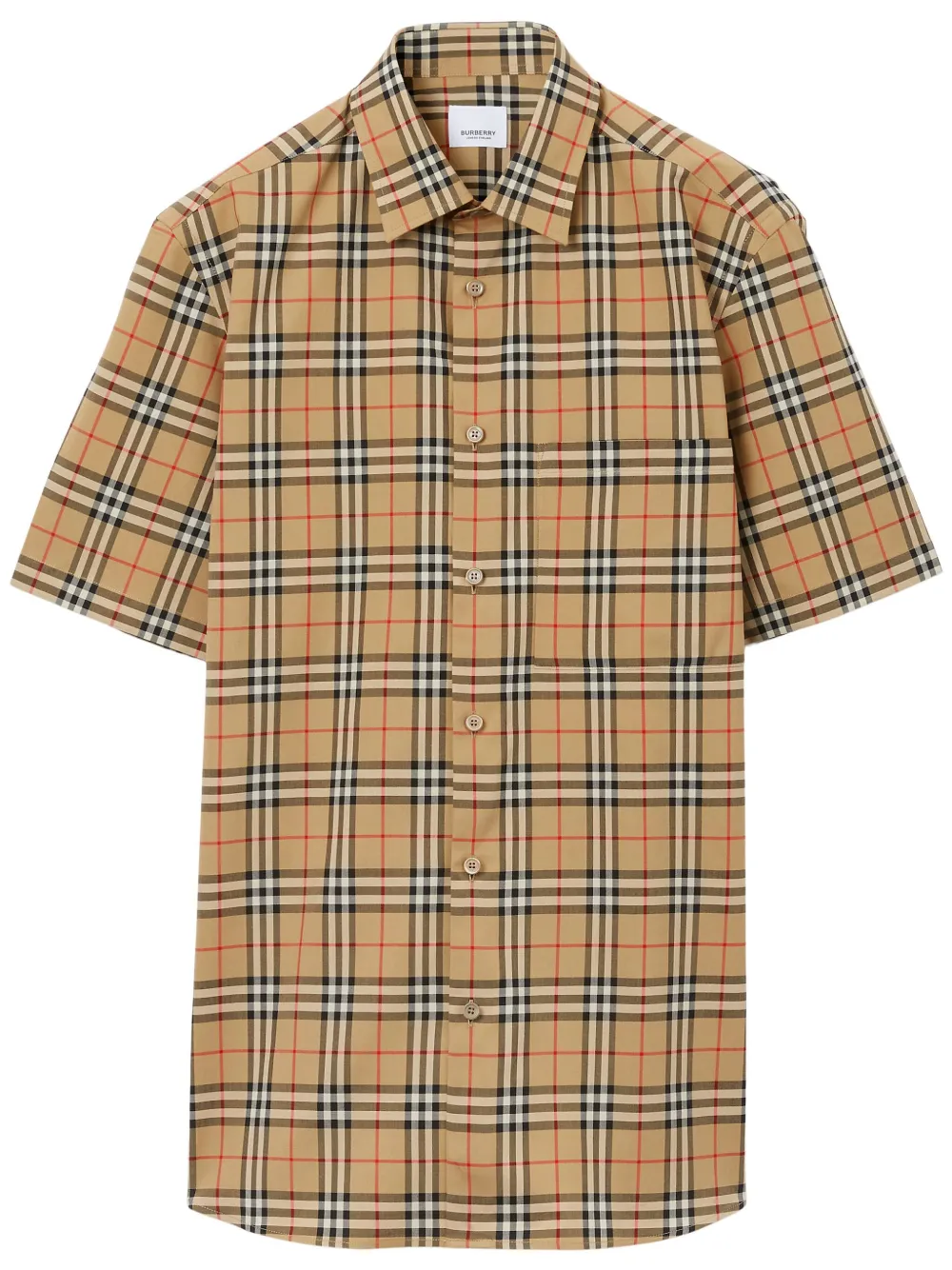 

Рубашка в клетку BURBERRY, нейтральный