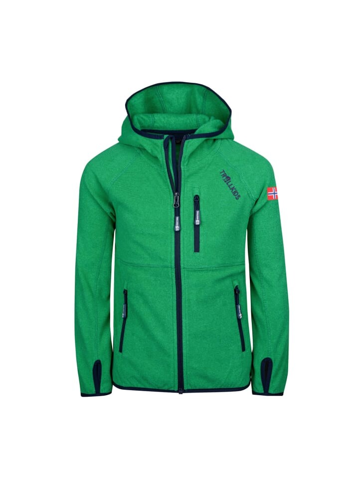 

Флисовая куртка Trollkids Sandefjord, цвет pepper green