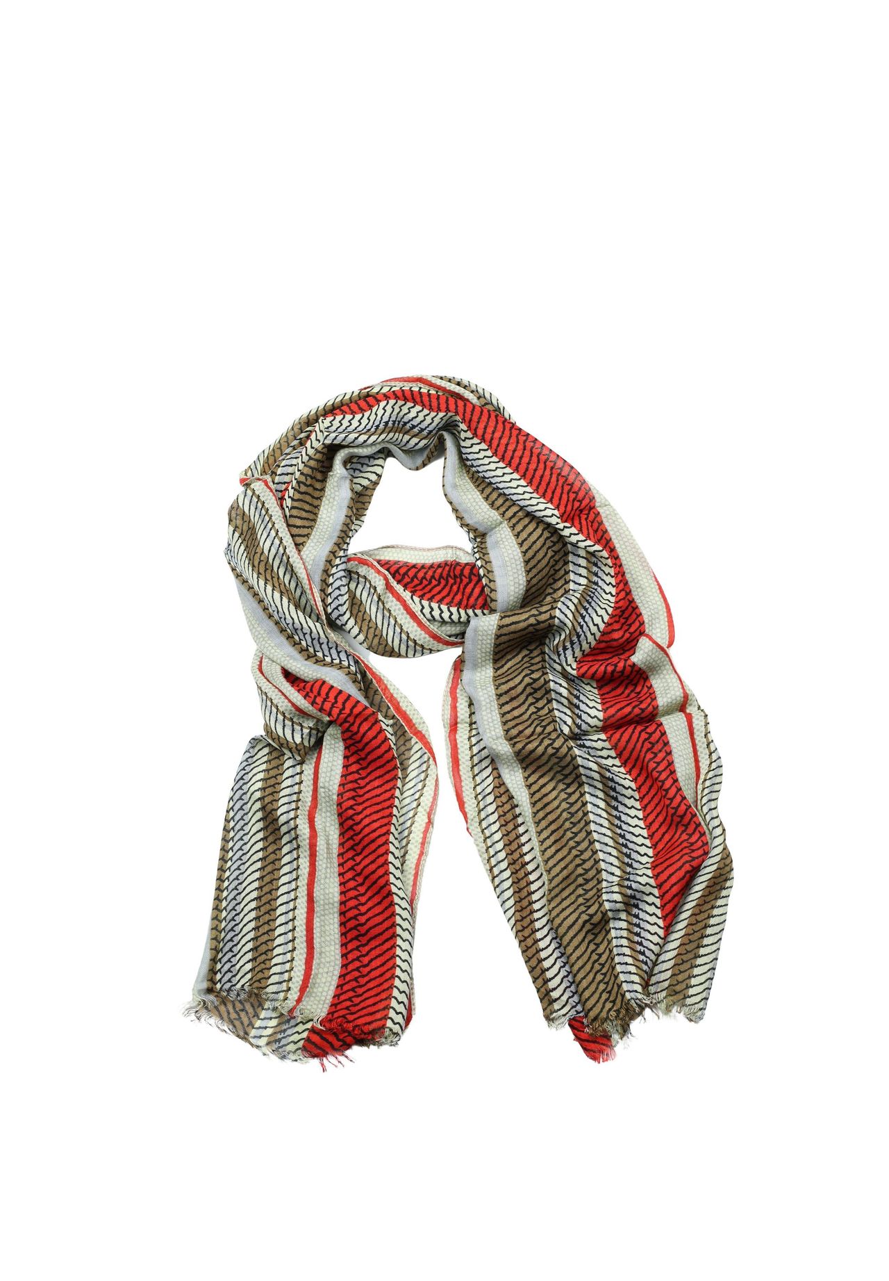 

Шарф Linda из мягкого натурального материала Collezione alessandro, коричневый