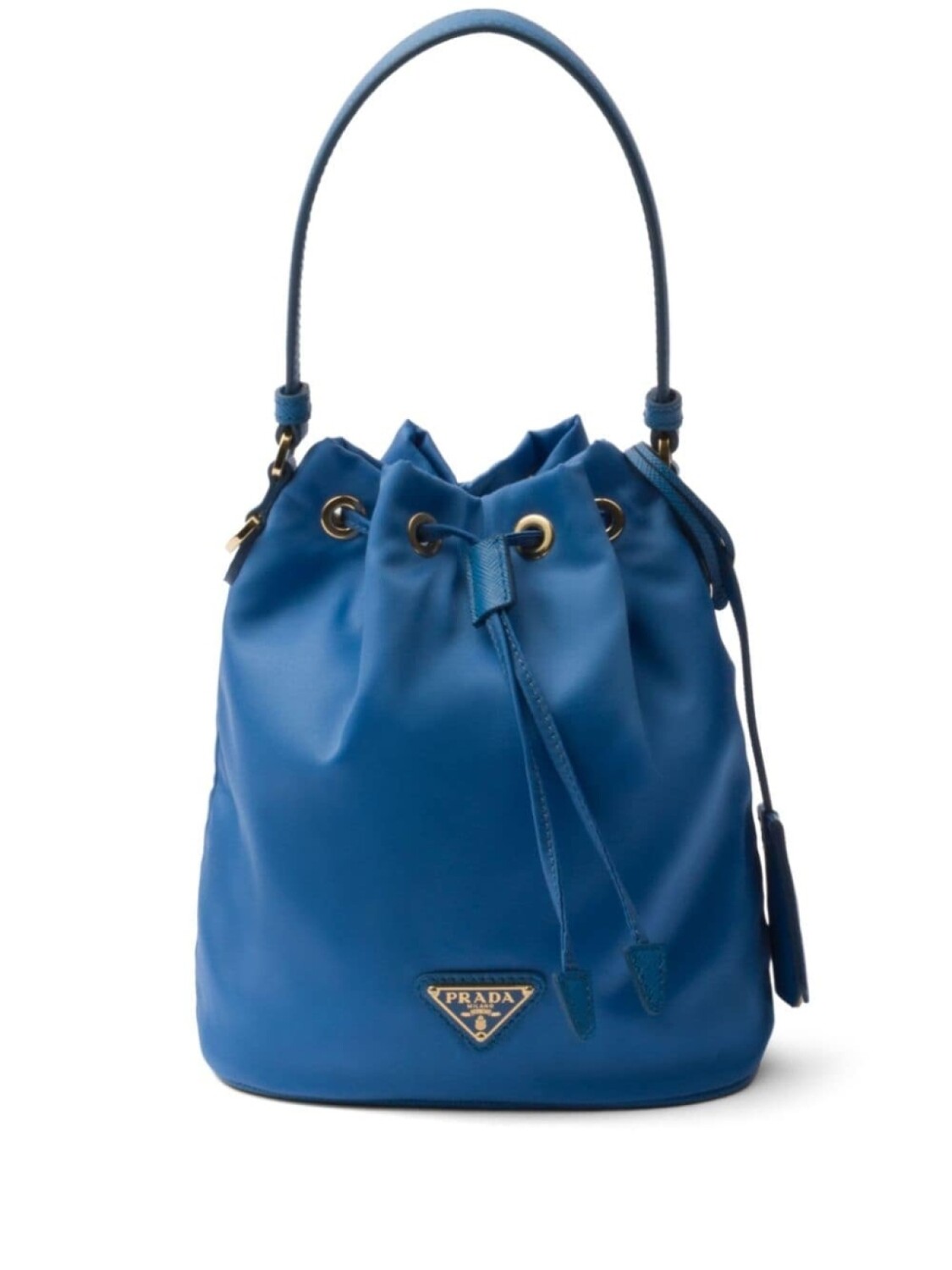 

Переиздание сумки-ведра Prada 1978 года, синий