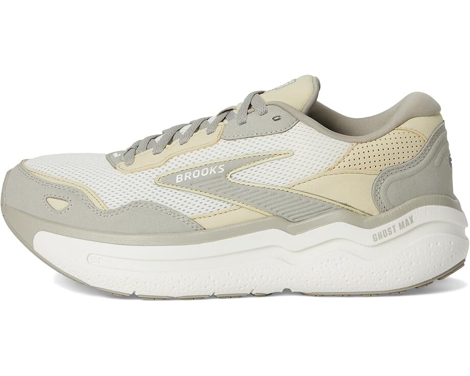 Кроссовки Brooks Ghost Max Suede, цвет London Fog/Green Haze/Coconut — фото 4