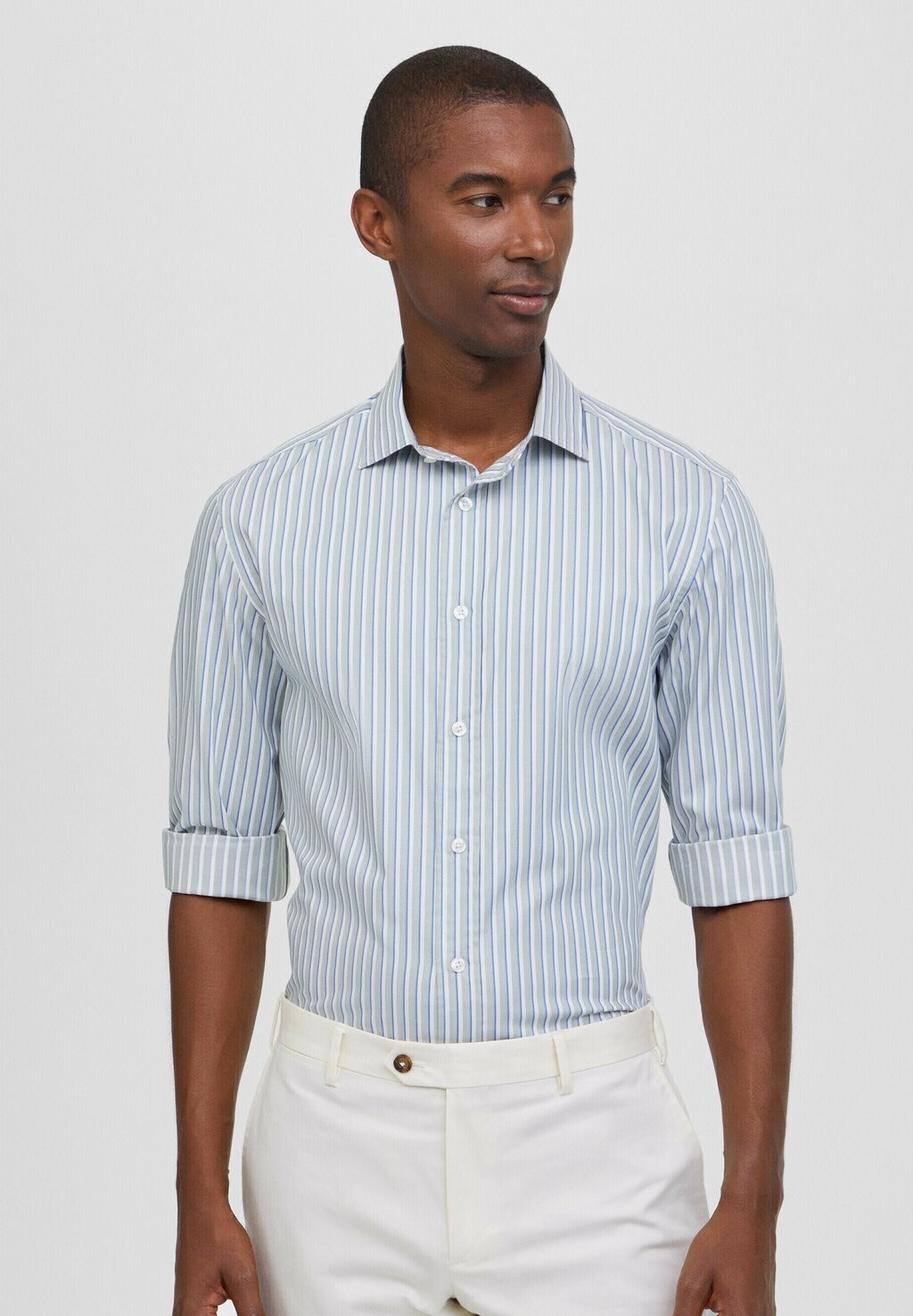 

Рубашка Façonnable, цвет khaki blue