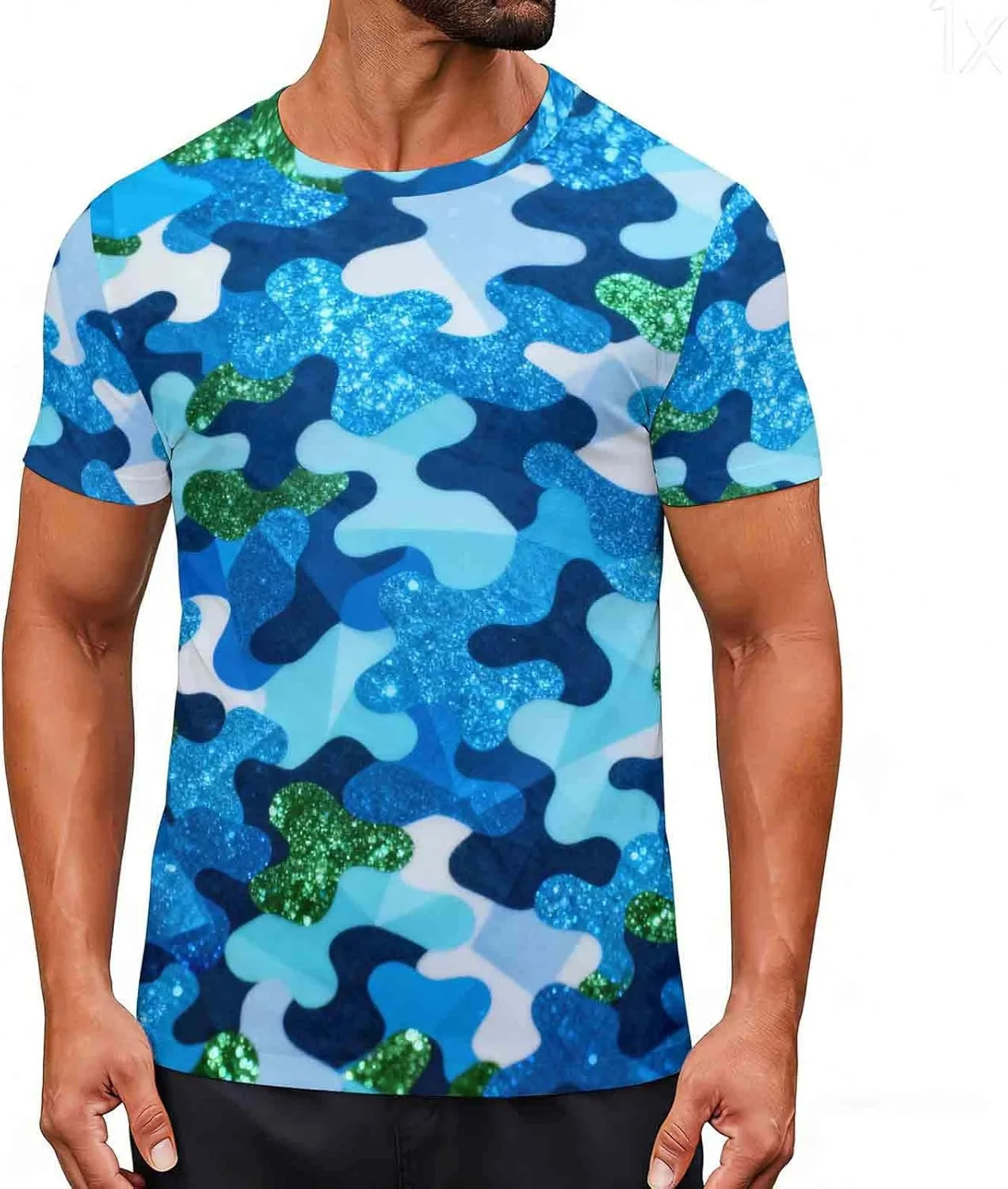 

Футболка мужская Camouflage летняя Casual Basic Crewneck Cambkatl