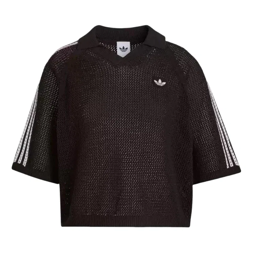 Футболка-поло Adidas, цвет «Черный белый», KE0198