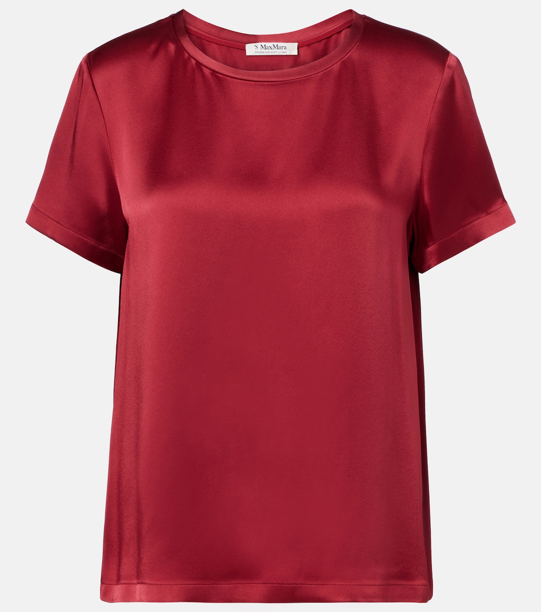 

Ребекка атласная футболка S Max Mara, Rosso Lacca