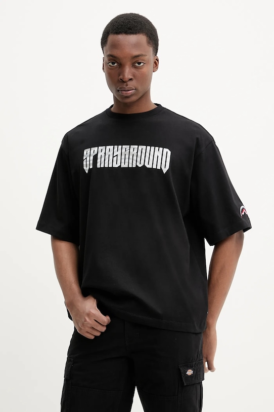 

Хлопковая футболка Sprayground, черный