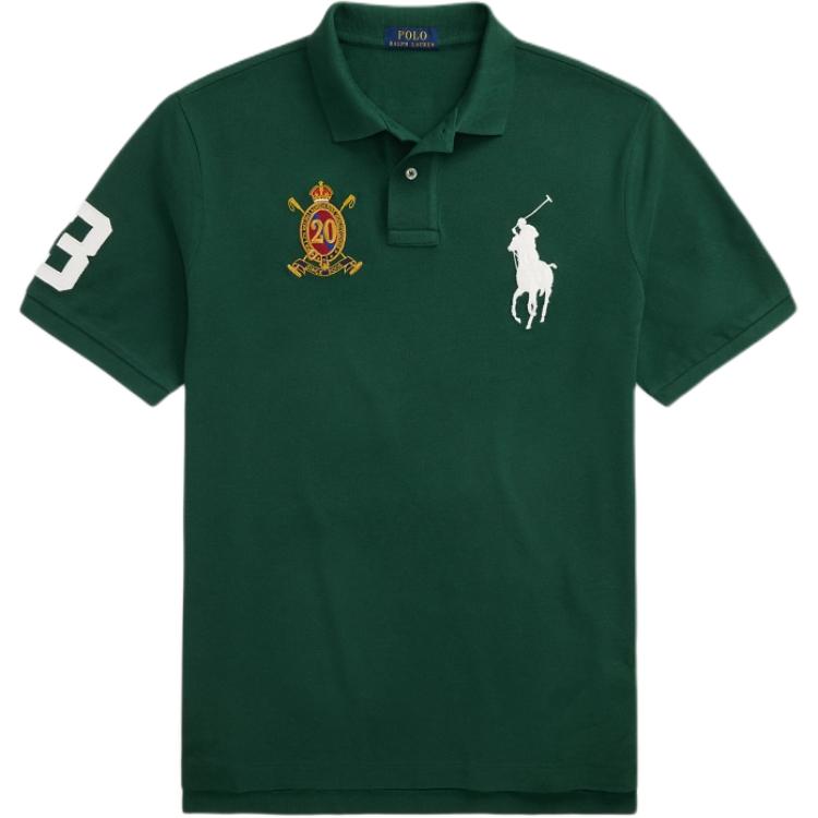 

Поло с вышитым логотипом Polo Ralph Lauren, зеленый