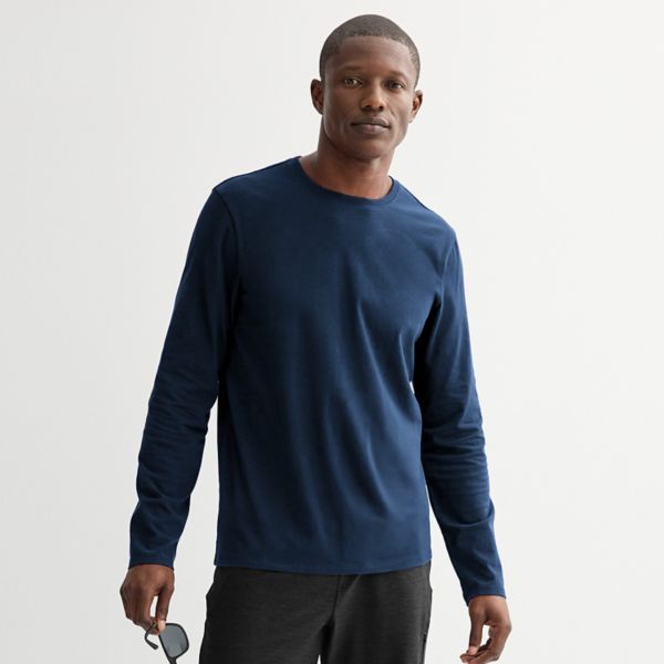 

Мужская футболка Premier Flex с длинным рукавом и круглым вырезом Apt. 9, цвет blue navy