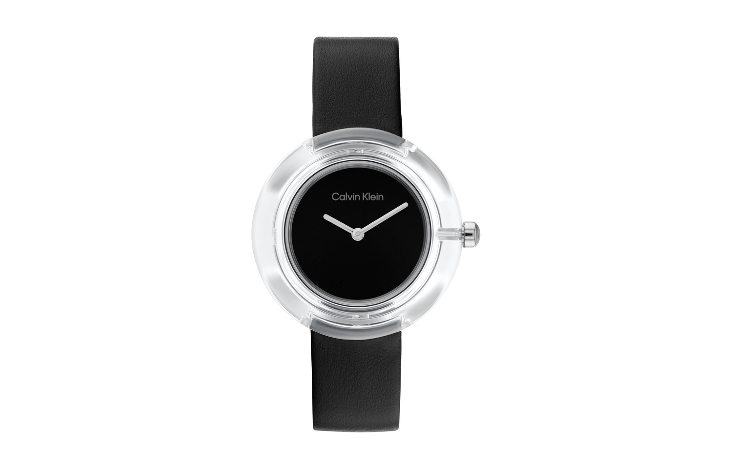 

Calvin Klein Часы CK/ Wind Style Collection Wrist Watch Quartz Movement Leather Strap 34 Black Dial Women's Watch 25200020, Black Dial