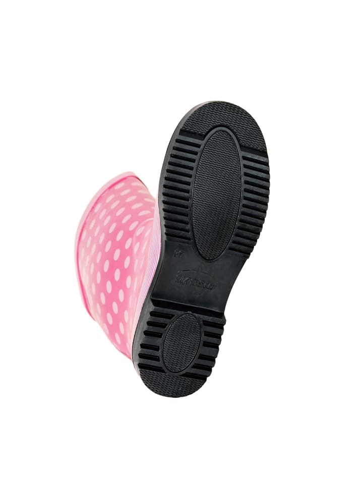 Резиновые сапоги MADSea Gummistiefel Ocean High Langschaft, цвет Pink mit weißen Punkten — фото 4