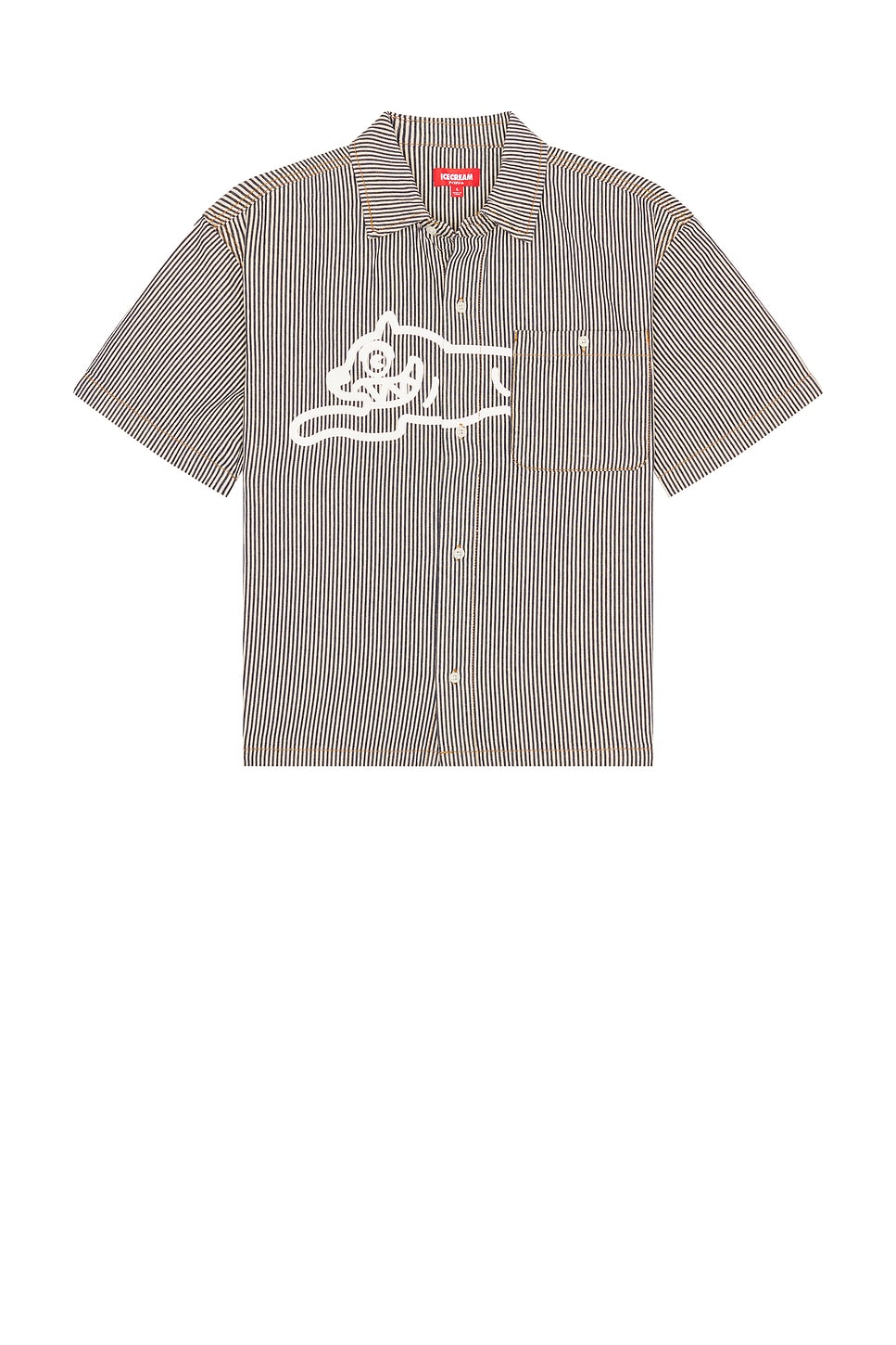 

Рубашка с коротким рукавом Icecream, hickory stripe