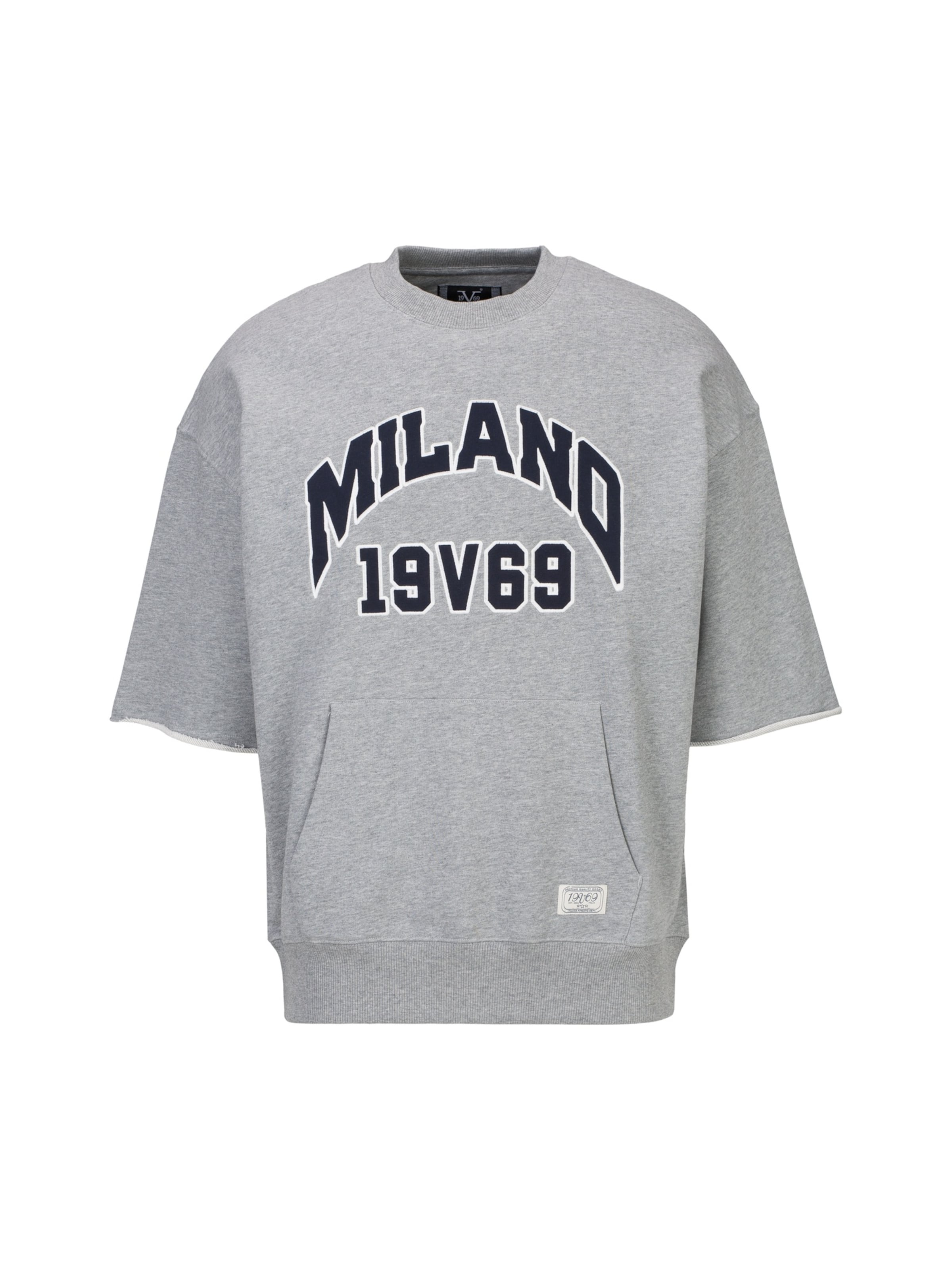 

19V69 ITALIA Свитшот 'Verdi College' в крапчатом сером цвете