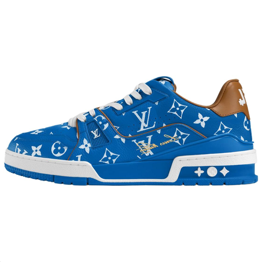 

Кроссовки для скейтбординга Trainer Low Top, цвет морской волны, мужские LOUIS VUITTON, Sea Blue