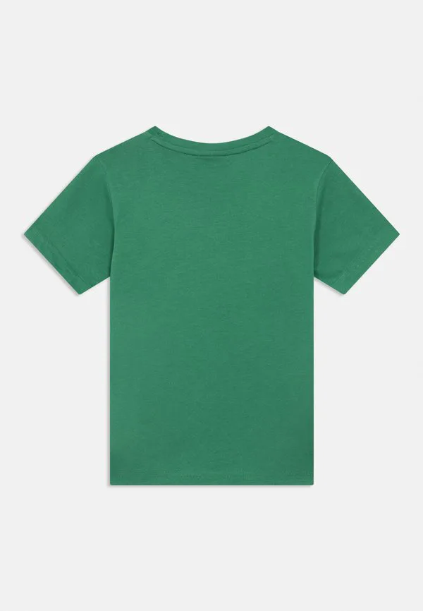 Футболка с контрастным круглым вырезом и иконками. Champion, Green — фото 2