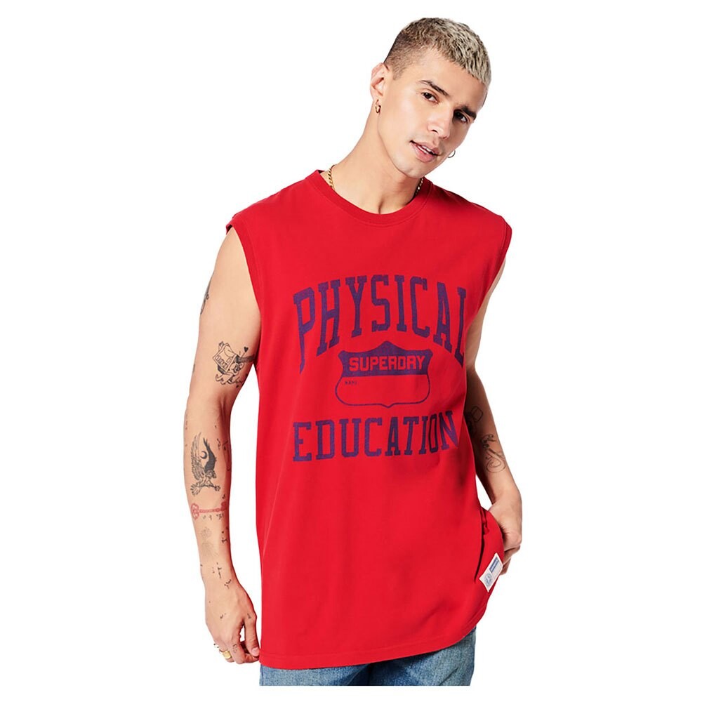 

Футболка Superdry Vintage Athletic Vest, красный