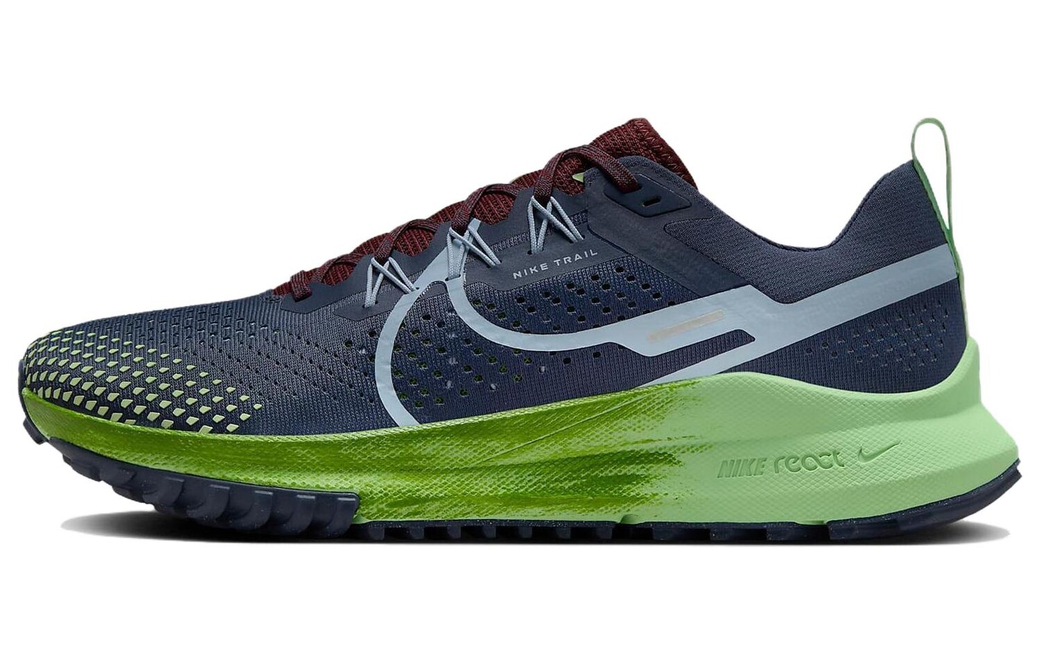 

Кроссовки Pegasus Trail 4 мужские низкие сине-зеленые коричневые Nike