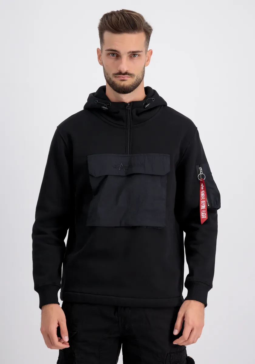 

Свитер Alpha Industries " Alpha Industries Мужчины - Уличные куртки Пот Анорак", черный
