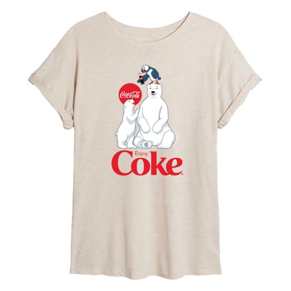 

Футболка Juniors Coca-Cola Polar Bears Puffin большого размера Licensed Character, бежевый