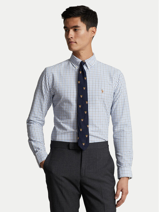 

Рубашка с индивидуальным пошивом 710922273002 Polo Ralph Lauren, голубой