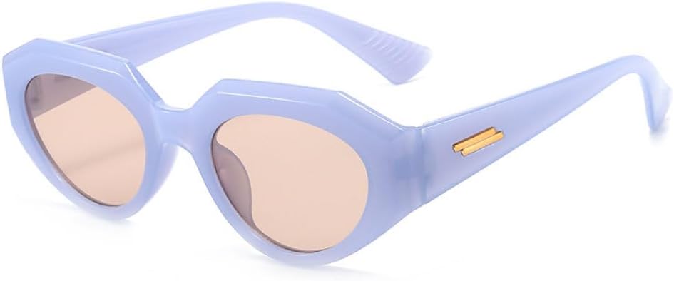 

Модные панк-очки овальной формы для женщин, винтажные очки «кошачий глаз» для мужчин, очки в стиле стимпанк с леопардовым принтом и оранжевым рисунком, очки с защитой от УФ-излучения UV400 WNCKSQ, Blue-lightbrown