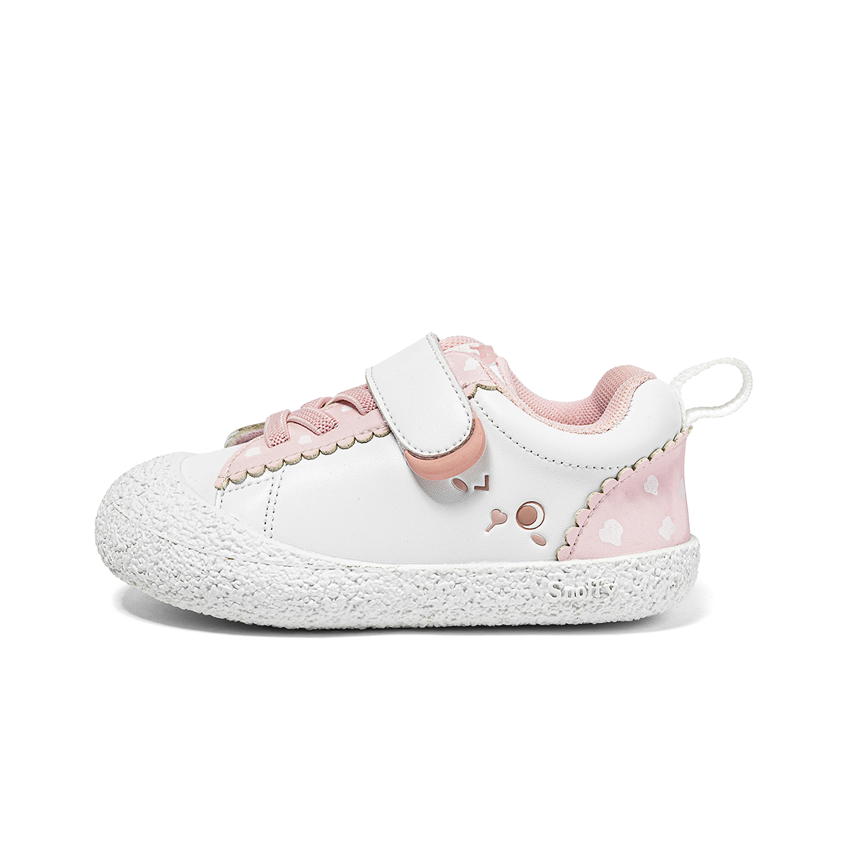 

Детские дышащие скейтерские кроссовки Cute Shoes Collection Snoffy, кремовый/белый/розовый