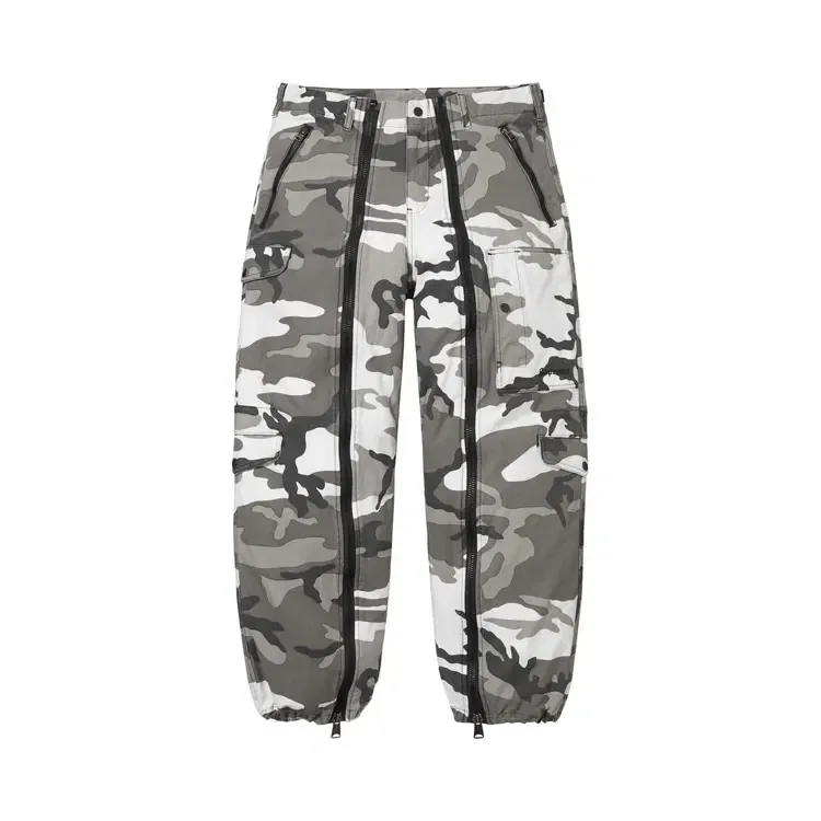 Хлопковые летные брюки Supreme x Alpha Industries, белый