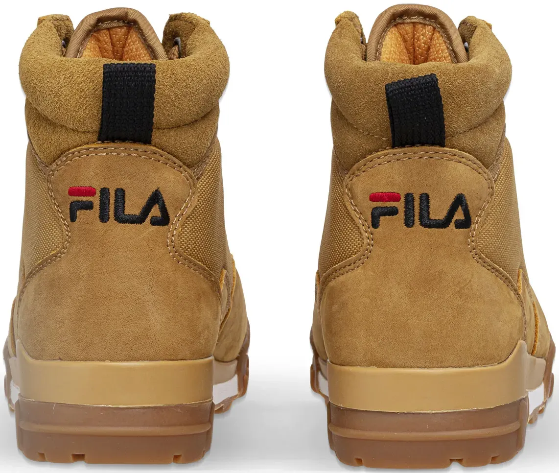 Ботинки Fila на шнуровке "GRUNGE II Mid wmn", цвет Wheat — фото 4