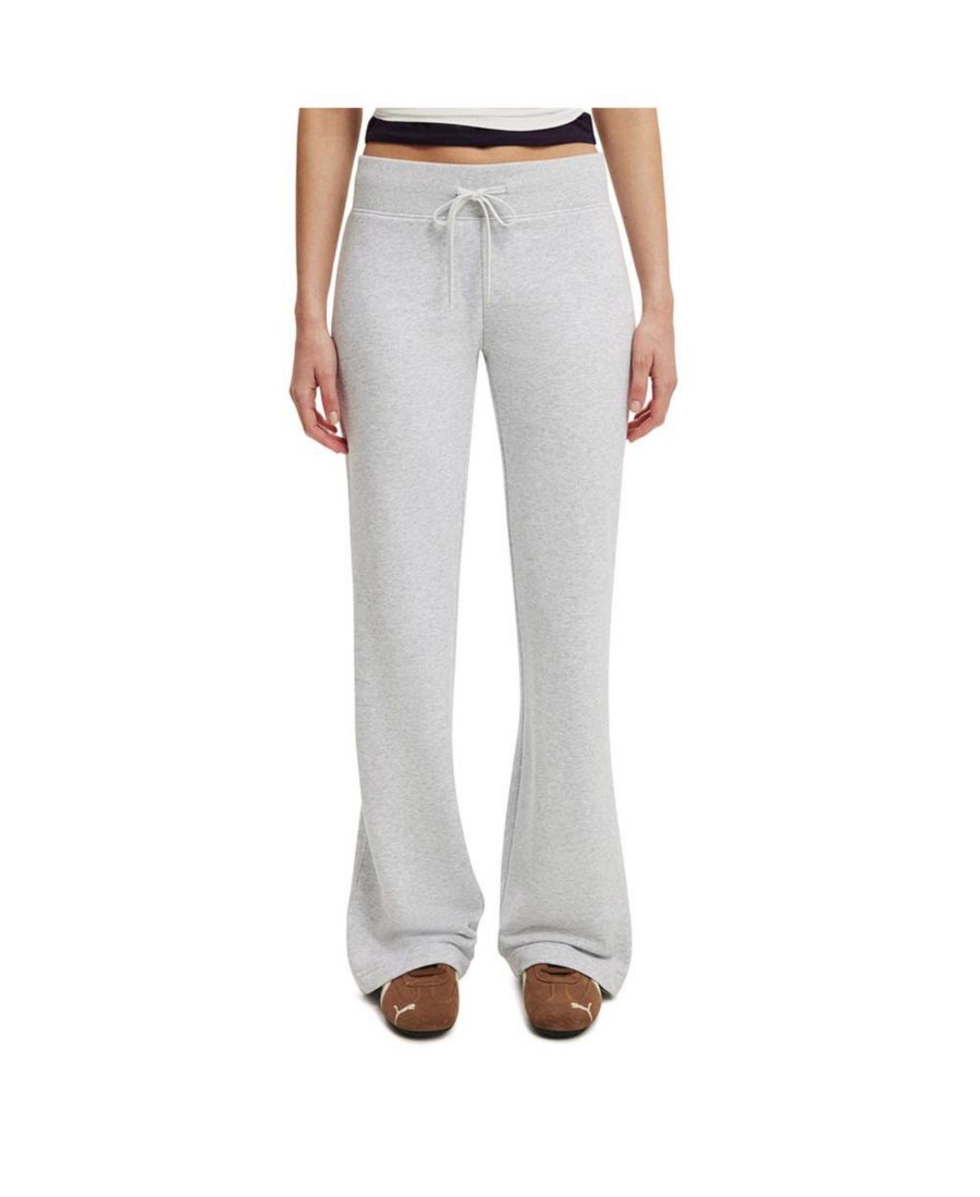 

Женские спортивные брюки с низкой посадкой и расклешенными штанинами COTTON ON, Soft grey marle