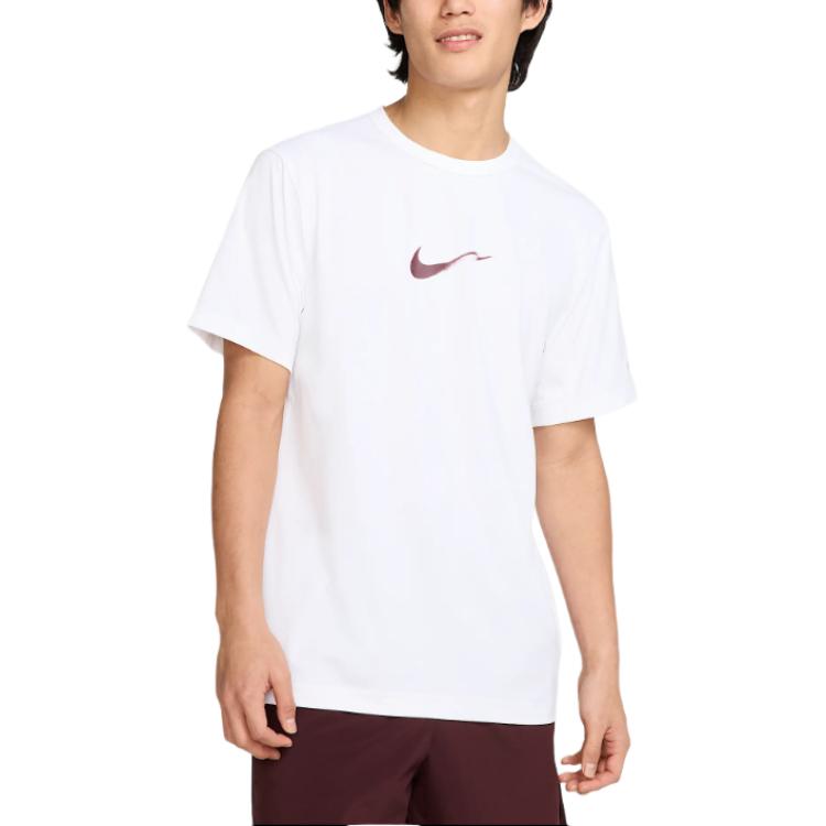 Nike Футболка HYVERSEDRI FIT UV мужская white — фото 3