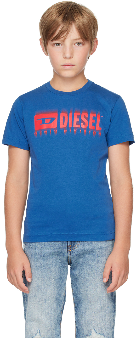 

Детская футболка с логотипом Diesel, синий