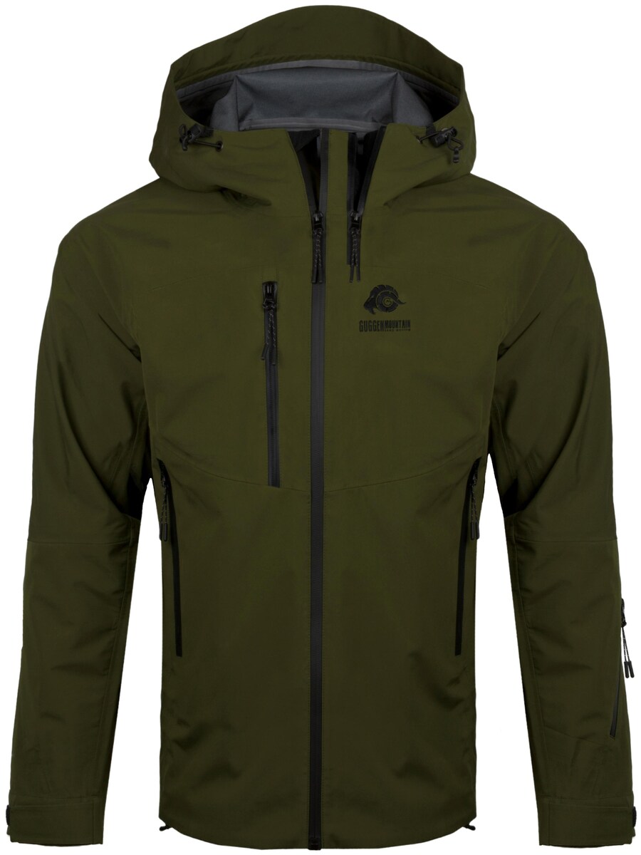 

Спортивная куртка Guggen Mountain Allwetter Jacke HD09 3-Lagen Hardshell Wanderjacke, оливковый